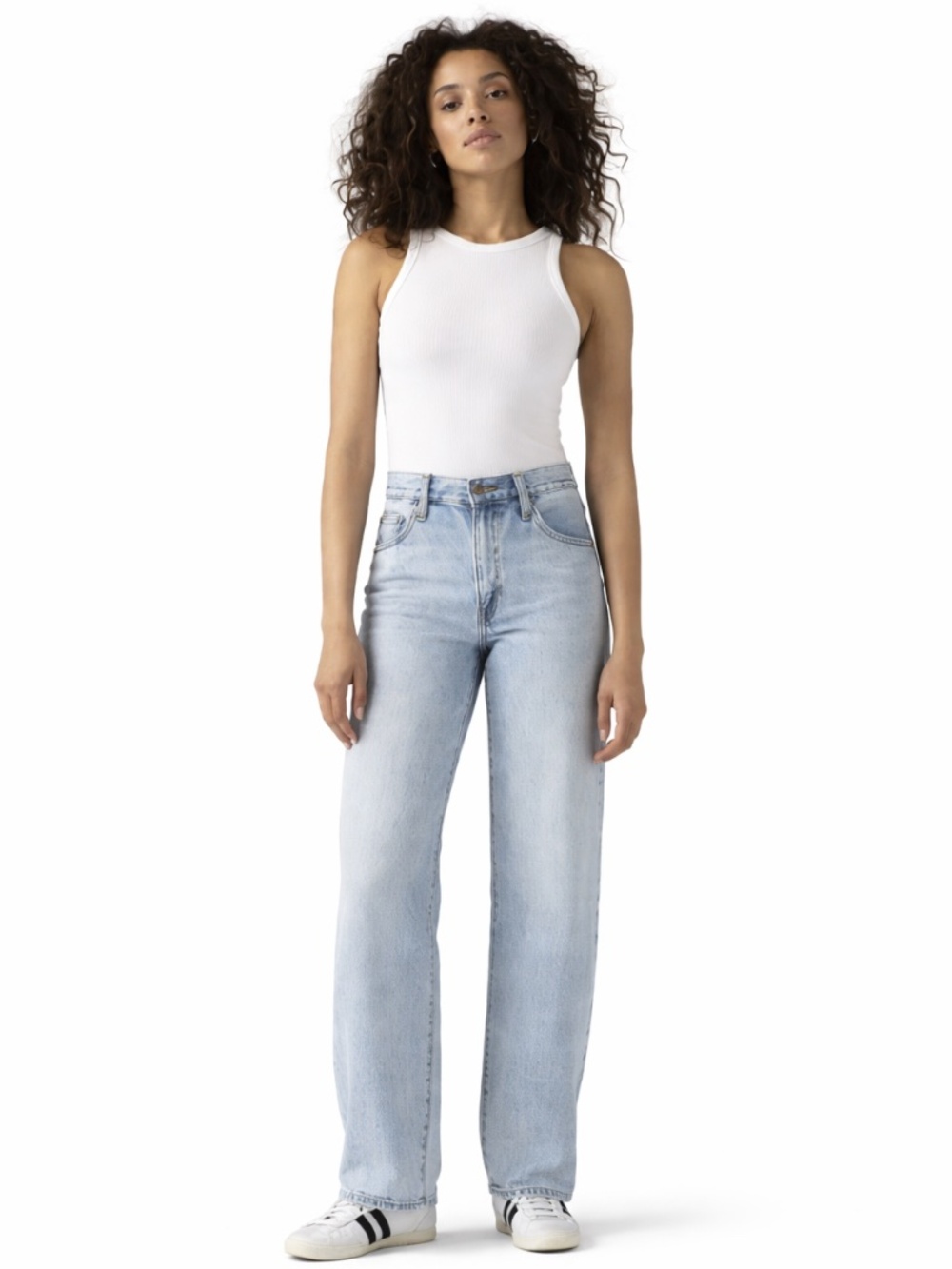 Levi's Baggy Dad Women's Jeans 26x32 "Fan Flare" Light Wash NWT
